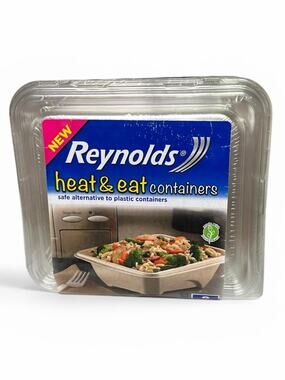 Reynolds Heat & Eat 24 oz. 9 pc set food storage disposable container with lid